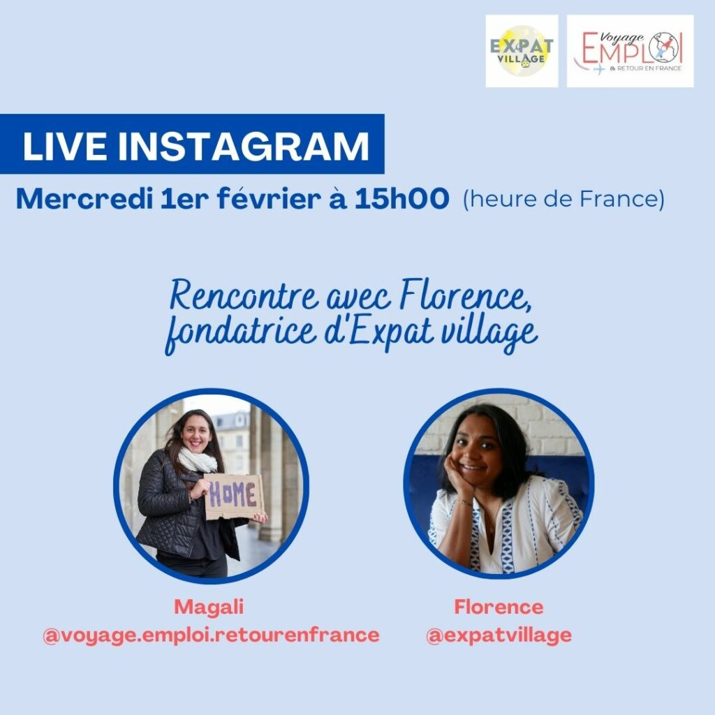 Live instagram avec Expat village
